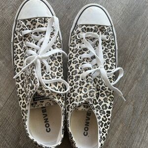Converse All Star Leopard Canvas Shoes